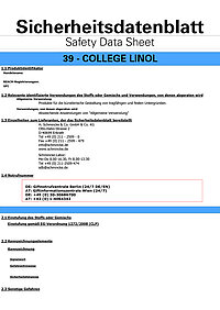 College Linol - Sicherheitsdatenblätter